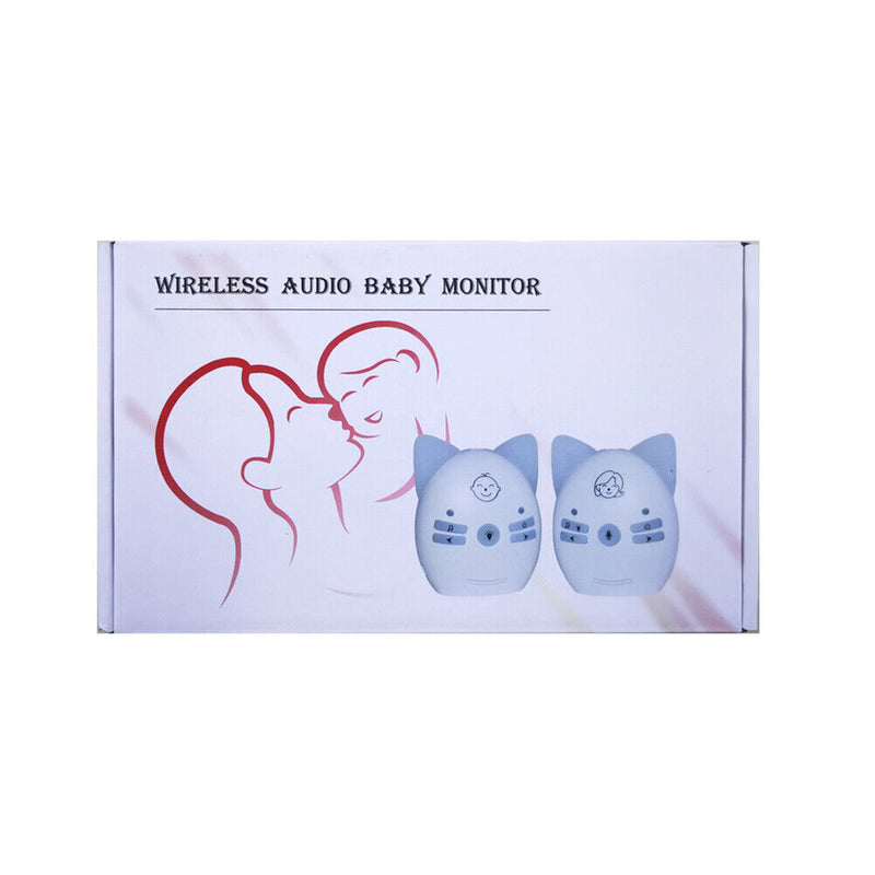 Cute Wireless Baby Monitor Cry Alarm Reminder 2 Way Audio Talk Portable Mini