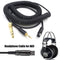 3.5mm Male to Mini Spring Headset Cable for AKG K240 K271 K141 K702 K712 Newly