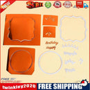 7pcs DIY Happy Birthday Metal Cutting Dies Scrapbooking Embossing Stencils-