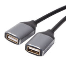 2 in 1 USB Cable Y Splitter USB Adapter 1 Male to 2 Female Extension Power Cord