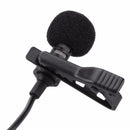 Wired Condenser Clip-on Lapel Microphone Hands-free Mike Link To Smartphone