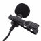 Wired Condenser Clip-on Lapel Microphone Hands-free Mike Link To Smartphone