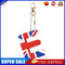 Letter Crystal Diamond Painting Acrylic Keychain DIY Key Ring Pendant (E)