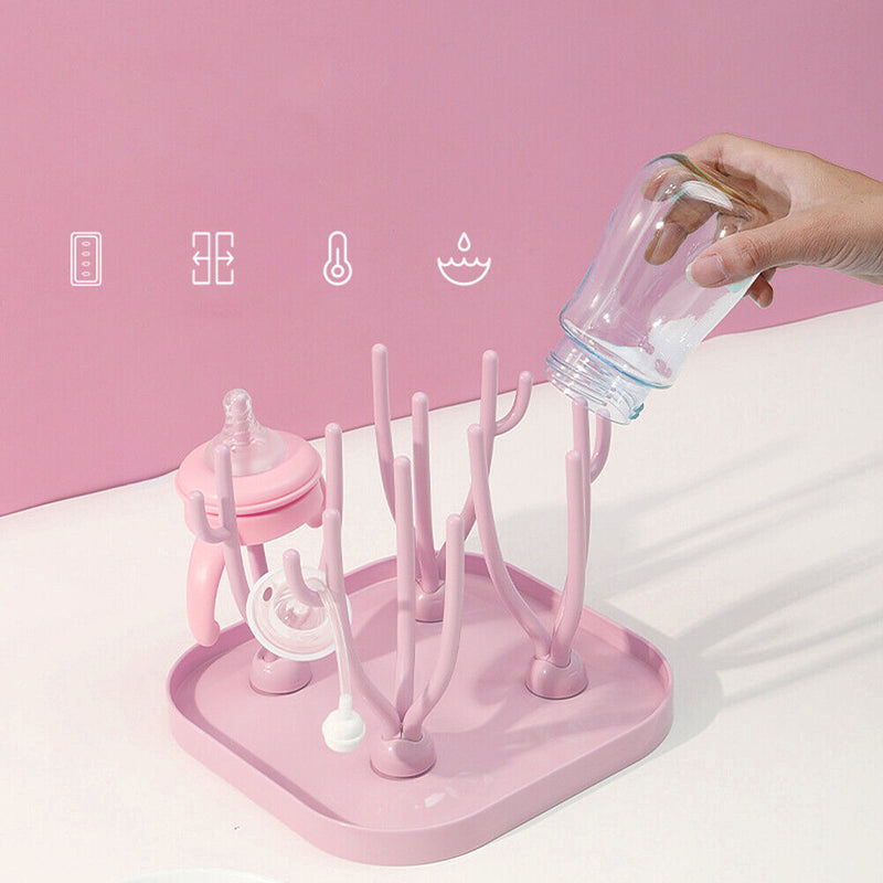 #A Bottle Drying Racks Infant Baby Countertop Dryer Clean Feeding Holder Drainer