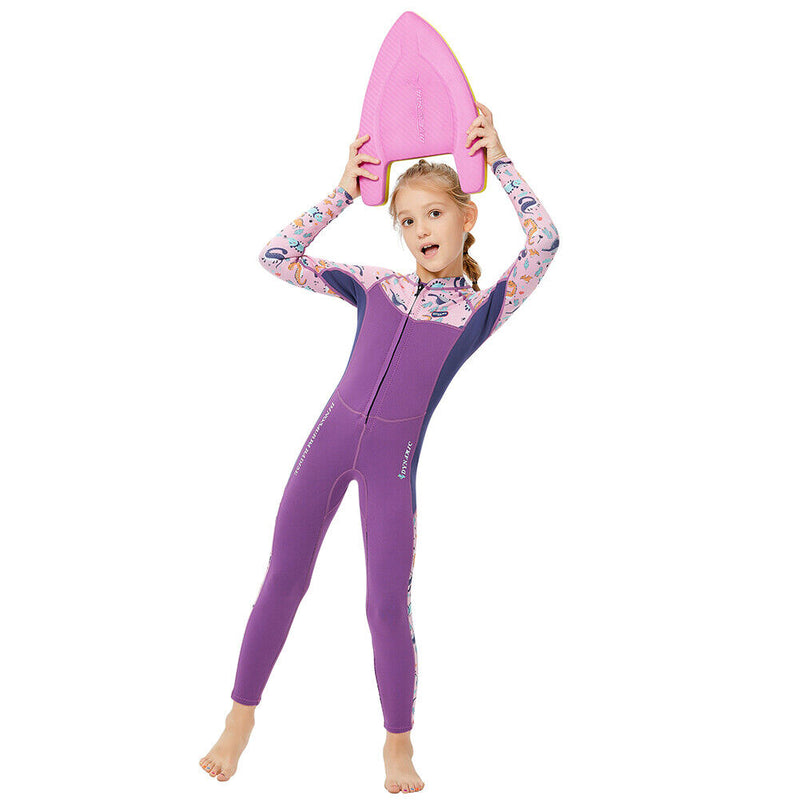DIVE SAIL Scuba Diving Snorkeling Swimming Kid Girl Wetsuit (M151568K XL) Newly