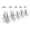 5Pcs/Set Chrysanthemum Icing Piping Nozzle Cake Decorating Tools Mouth B6E9 R7N8