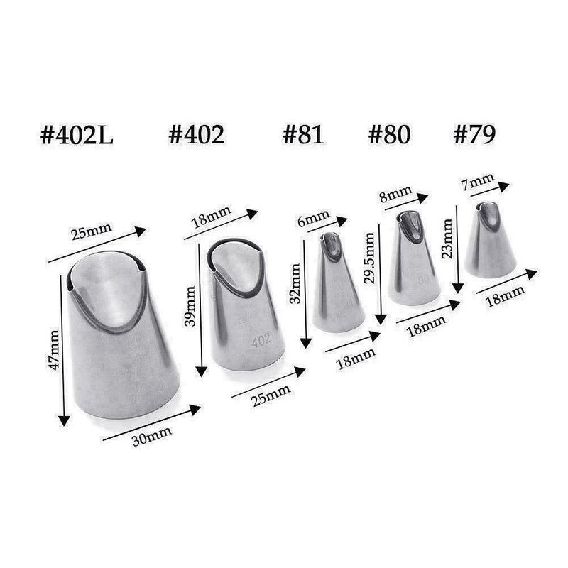 5Pcs/Set Chrysanthemum Icing Piping Nozzle Cake Decorating Tools Mouth B6E9 R7N8