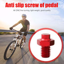 10pcs Bicycle Pedal Bolts Mountain Bike M4 Stud Pin Non-Slip Screw (Red) Newly