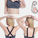 Pregnant Women Pad Feeding Bra Nursing Front Closure Clothes (XXL Black) Newly