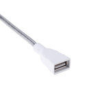 USB Male to Female Extension LED Light Adapter Cable Metal Flexible Tube Newly