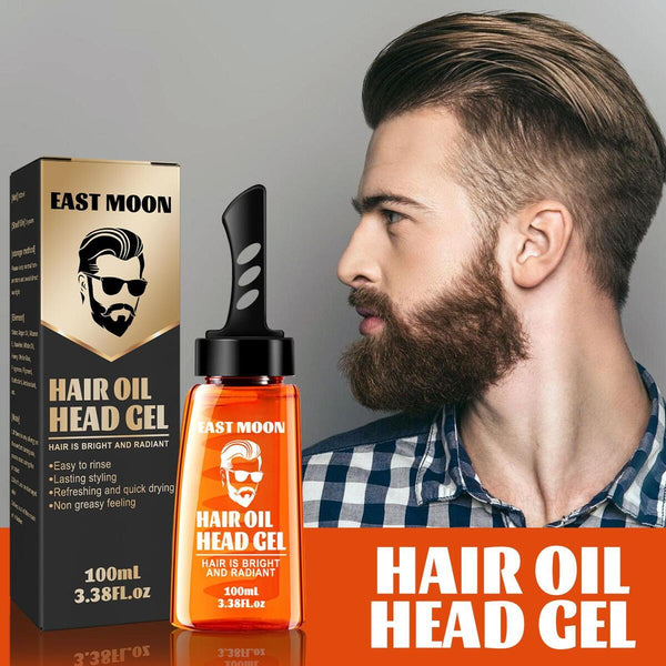 2 In 1 Hair Wax Gel With Comb Long Lasting Men'S Hair Styling Gel Tools Hair: