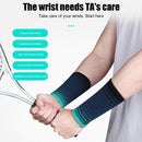 Knitted Sports Compression Wrist Guard Brace Wrist Support Band (Navy Blue)