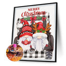 Diamond Painting 5D Full Round Drill Mosaic DIY Christmas Gnome Kit Wall Deco