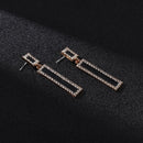 For Women Geometric Drop Earrings Dangling Earrings Rhinestone Earring Ear Stud