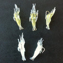 9pcs 4cm that attracts with worm soft shrimp fishing bait artificial bait hooks