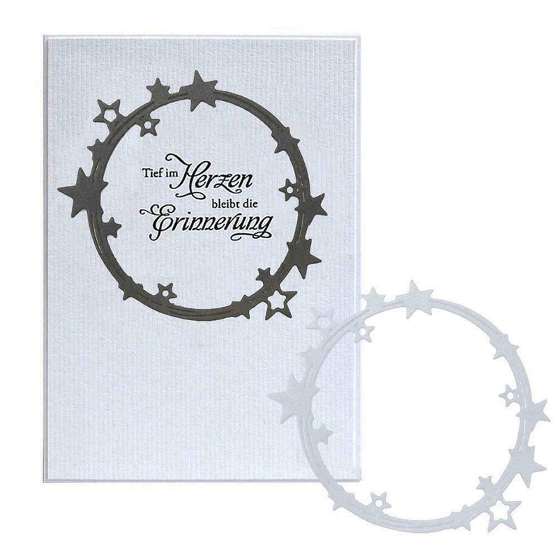 Star Border Metal Cutting Dies Scrapbooking Cards Embossing V4S1 Molds DIY Y8T3
