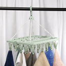Clothespin Pants  Hanger Wash Drying Holder Line Airer Laundry Holder Rack