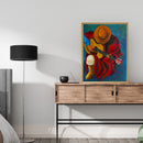 Guitar Singer Frameless Picture Oil Paint By Numbers Hand Painted Picture Kit