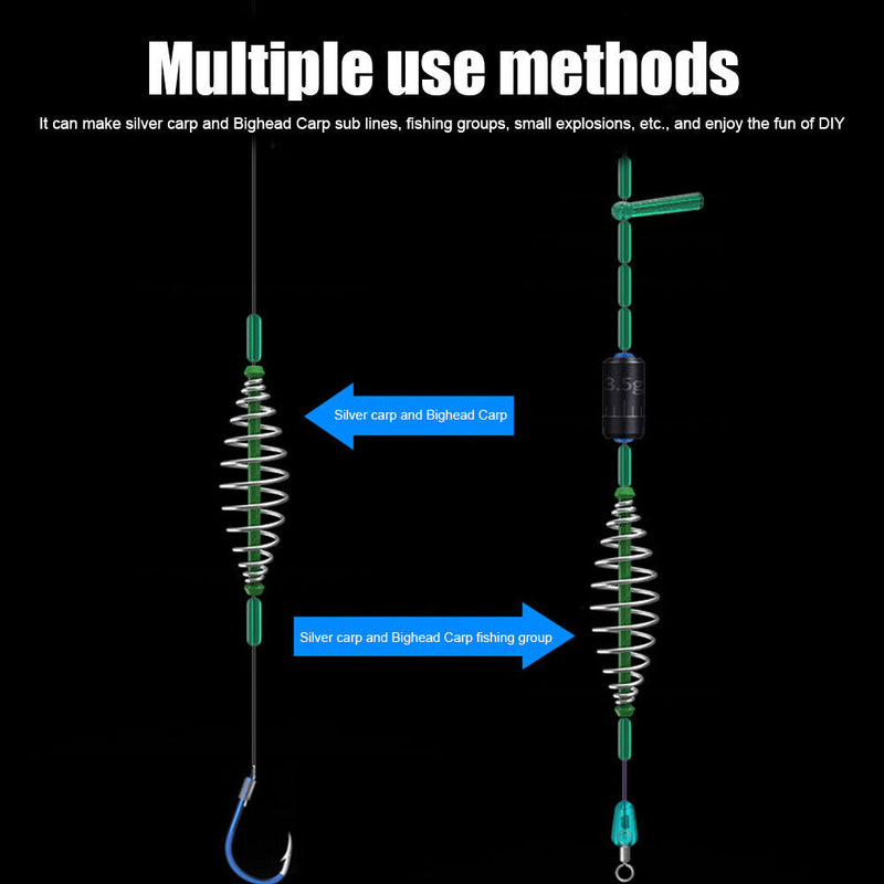 Spring Bait Feeder Stainless Steel Feeder Spring for Carp Fishing Fishing Tackle