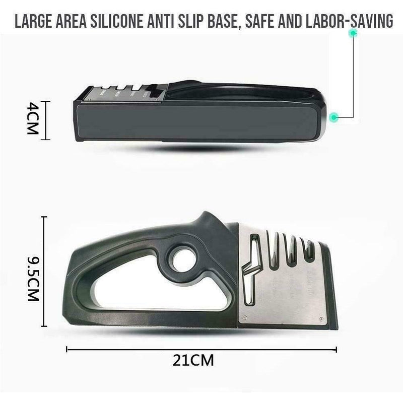 4 in 1 Diamond Coated Cutter Sharpener Scissors Sharpening Tool Kitchen P8Y9