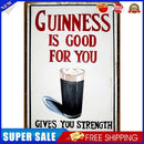 Retro Alcoholic Drinks Metal Plate Painting Bar Tin Plaques Wall Sign (B)