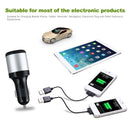 2 in 1 Dual USB Car Charger + Cigarette Lightweight Car Charger Adapter Cell Phone