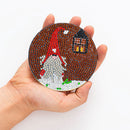 (Wooden) DIY Point Drill Coaster Christmas Style with Mat Shelf Kits (AA1080-2)