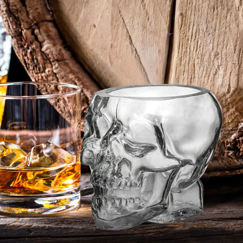 Transparent Head Glass Drinking Cup Halloween Wine Dispenser (350ml)