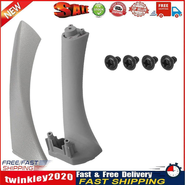 2pcs Right Side Inner Front Door Panel Pull Trim+Cover for  E90 E91 (Grey) Newly