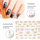 Metal Color Nail Stickers Nail Art Transfer Decals Manicure Nail Ornaments