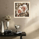 Rose 5D Diamond Painting Embroidery DIY Craft Cross Stitch Home Decor(Brown