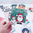 Snowman Merry Christmas Blessing Card Mini Greeting Postcard Message Note Cards