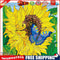 Diamond Painting Partial Special Drill Sunflower butterfly Picture of Rhin
