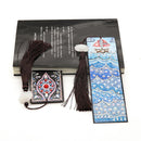 DIY Special Shape Diamond Painting Leather Bookmark Tassel Embroidery Wave Craft