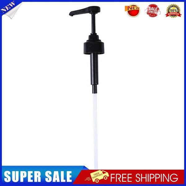 Syrup Vinegar Bottle Pressure Nozzle Household Oyster Sauce Pump (Black)