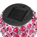 Solar LED Hollow Outdoor Waterproof Peacock Garden Courtyard Lamp (Red) Newly