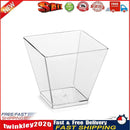 50pcs Disposable Plastic Transparent Yogurt Mousses Dessert Appetizer Cups Newly