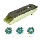 Kitchen Containers Egg Storage Box Fresh Keep Refrigerator Egg Tray (Green)