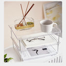 Storage Shelf Table Sundries Rack Stackable Files Shelf Organizer Holder