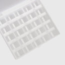 2Pcs Translucent Sewing Machine Empty Bobbins Storage Case Spools Organizer