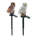 Solar Power LED Owl Lawn Light Waterproof Yard Landscape Lamp (Light Brown)