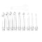 9 in 1 USB Light Up Crochet Hooks Knitting Needles LED Sewing Kit (Rose Red