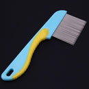Stainless Steel Dog Dense Teeth Comb Pet Massage Grooming Silicone Handle