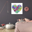 5D DIY Full Drill Diamond Painting Heart Cross Stitch Mosaic Kit Home Wall Ar