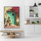 DIY Digital Oil Painting Flowers in Front of the Door No Frame Picture By Num