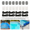 8x Swimming Pool Solar Reel Tube Covers Blanket Straps Pool Attachment Kit Newly
