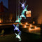 Solar LED Color Changing Wind Chime Lamps Hummingbird Pendant Lights (C) Newly