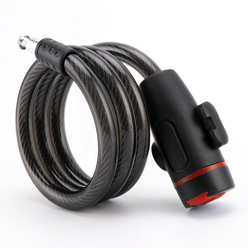 Bicycle Lock with 2 Key MTB Electric Motorcycle Anti-Theft Steel Cable Locks