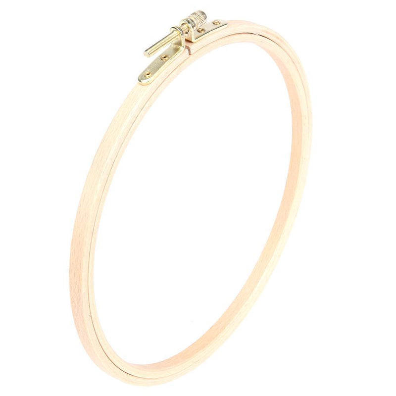 DIY Wooden Cross Stitch Frame Needlework Hoop Ring Embroidery Tool(21cm)