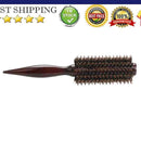 Curly Hair Comb Radial Brush Wood Handle Bristle Anti-static Hairdressing